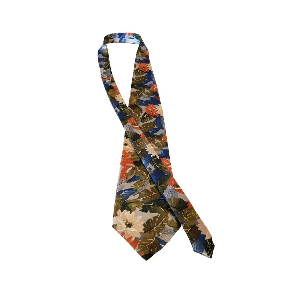 Vintage‎ Wembley Colorful Floral Neck Tie 100 % Polyester Business Wedding Work